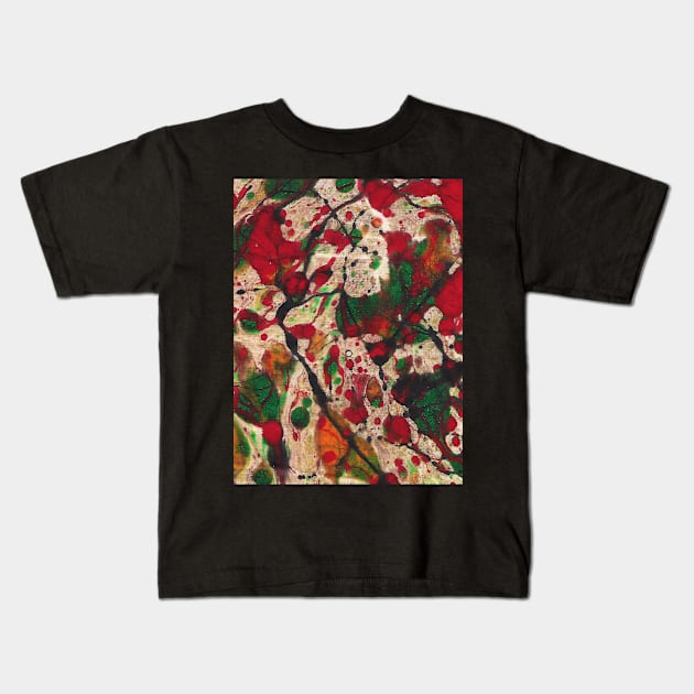 Abstract  liquid color T Shirt design Kids T-Shirt by FLOWING COLORS